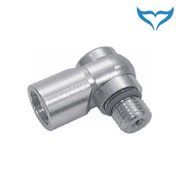 festes Winkelstück UNF 7/16" Hochdruck Schlauch Finimeter Tauchcomputer HD HP 300 bar Poseidon