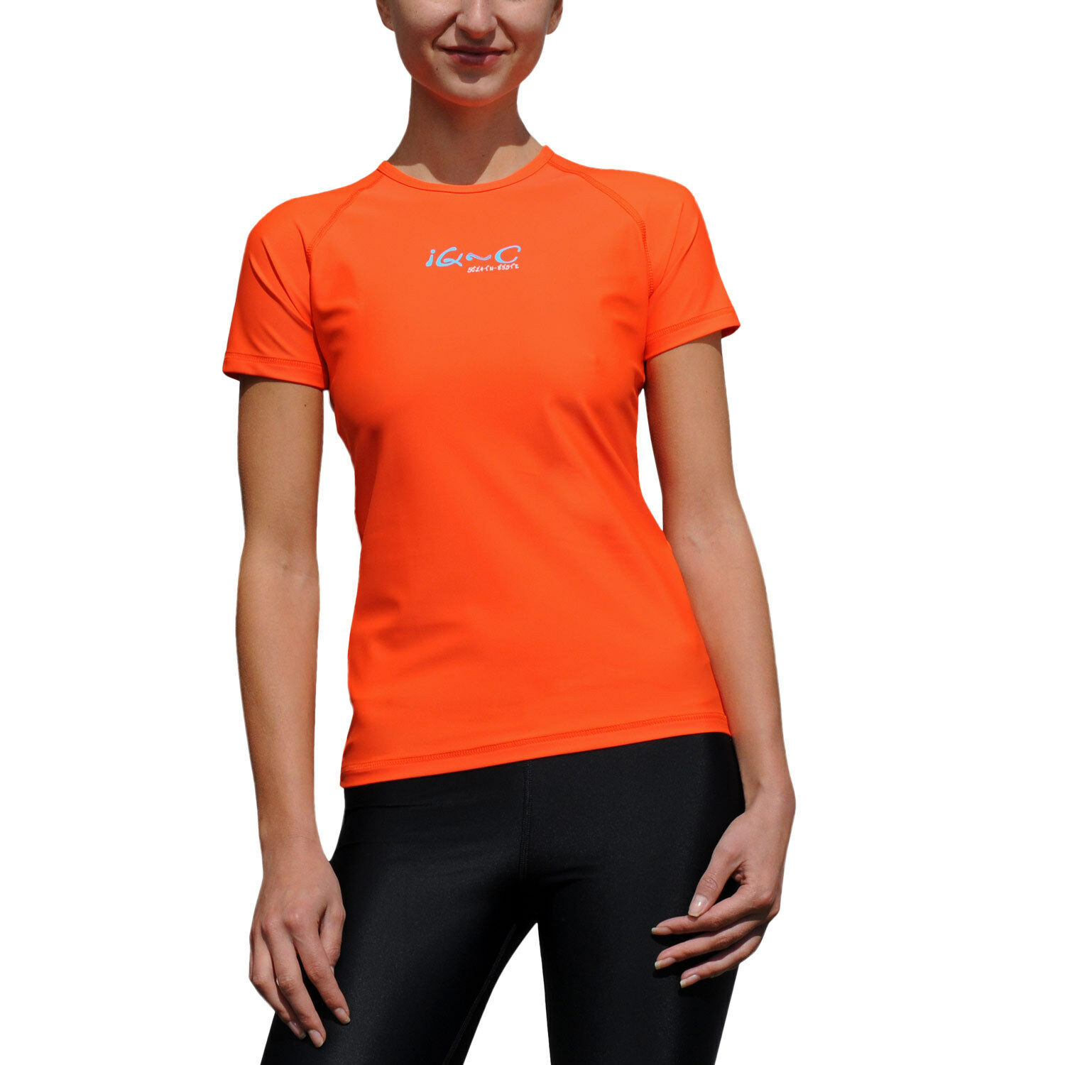 iQ UV 300 Shirt Slim Fit Ladies Women XS XXL siren orange Damen Schutz Sport N 